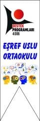 TÜBİTAK 4006 KIRLANGIÇ BAYRAK 150X50 KB10