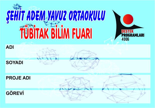 TÜBİTAK 4006 YAKA KARTI YK08