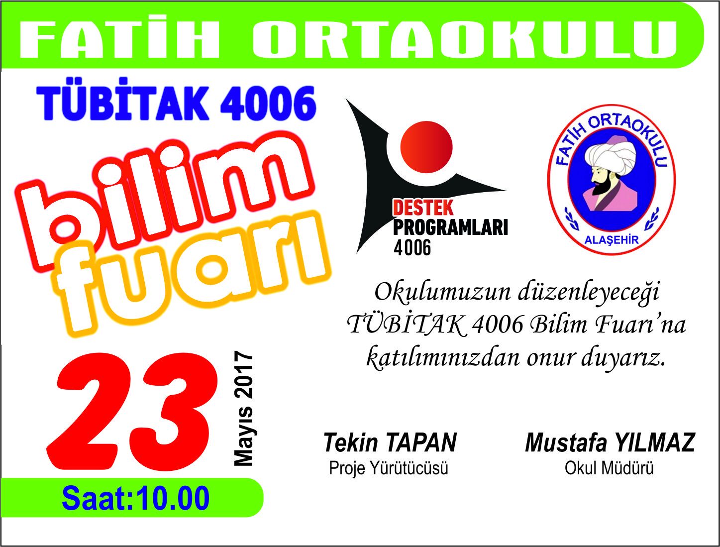 TÜBİTAK 4006 DAVETİYE D09