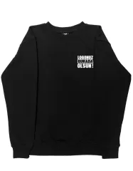 Baskılı Sıfır Yaka Sweatshirt 3 İplik